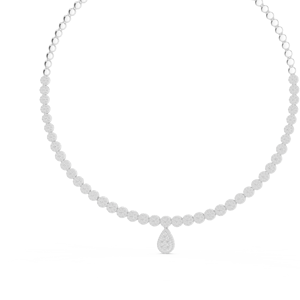 Collier intemporel en argent avec diamant de laboratoire pour femme, bijoux de luxe raffinés pour mariage, usage quotidien et anniversaire - Product Image 4