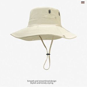 Sombrero de Pescador Plegable de Algodón de Calidad al por Mayor, Sombrero Boonie Liso de Ala Ancha con Cordón para Hombre, Patrón de Dibujos Animados Personalizado para Ciclismo - Product Image 4
