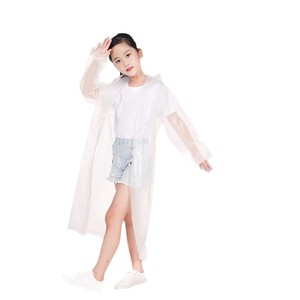 Imperméable réutilisable en <span class=keywords><strong>plastique</strong></span> pour enfants de 7 à 14 ans, idéal pour les élèves du primaire – <span class=keywords><strong>Cape</strong></span> de <span class=keywords><strong>pluie</strong></span> épaissie, légère et écologique - Product Image 3