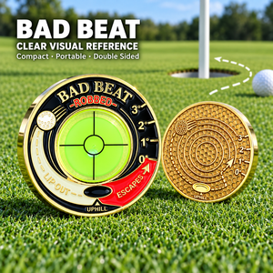 Private Label Golf Green Reader Bubble Level Metal Putting Practice Aid Custom Packaging Factory Supply Factory Direct Wholesale - Product Image 1