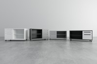 Casier modulaire en acier mobile verrouillable avec cloisons ouvertes Classeurs assemblés Tiroirs Bureau à domicile Atelier Utilisation en entrepôt