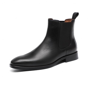 Botas de Trabajo para Hombre, Estilo Británico Casual de Negocios, Punta Puntiaguda Vintage, Hechas a Mano, de Alta Calidad, Talla 46 - Product Image 6