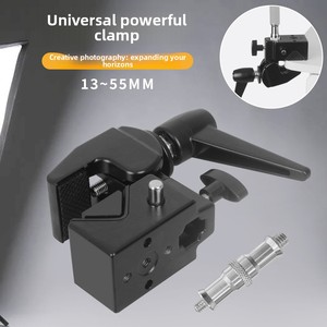 Universele bureauklemvoet voor telefoon/tabletstandaard, verstelbare superklembevestiging voor livestream vlogging en overhead video-opnames - Product Image 4