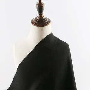FEICHI 100%polyester crepe formal black korean dubai jilbab dress nida fabric for abaya