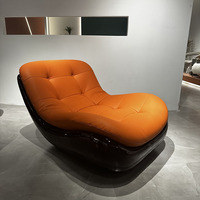Fauteuil inclinable grand format au design moderne pour salon et bureau à domicile, en plastique renforcé de fibres de verre, confortable et idéal pour la détente