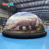 Domo Planetario Inflable Personalizado con Temática de Dinosaurios, Fácil de Instalar, para Escuelas y Museos