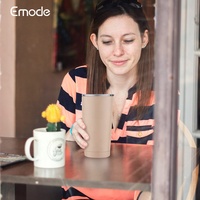 Gobelet en acier inoxydable à large bouche 20 oz isolé sous vide sans arrière-goût métallique enduit de céramique pour l'eau, le café et le thé