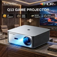 Projecteur Touyinger Q13 Game 3200 ANSI 4K Full HD 2G+32G Home Cinéma WiFi Android Smart TV