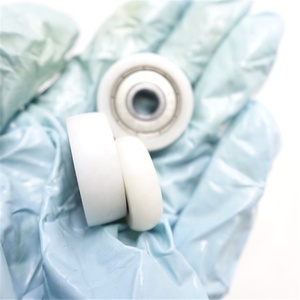 Roulements à billes en nylon PU POM PP PA66 plastique polyuréthane caoutchouc revêtu de rainure en V / U 6000ZZ pour <span class=keywords><strong>porte</strong></span> et fenêtre coulissante - Product Image 4