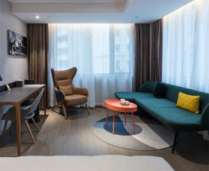 Cadre de lit et tête de lit d'hôtel en bois massif moderne à prix de gros direct d'usine pour l'utilisation d'ensembles de chambre à coucher d'hospitalité commerciale - Product Image 5