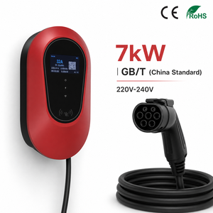 เครื่องชาร์จรถยนต์ไฟฟ้าแบบติดผนัง 7 กิโลวัตต์ GBT รุ่นใหม่ AC 220v 240v ชาร์จเร็ว สำหรับรถยนต์ไฟฟ้า BYD <span class=keywords><strong>Tesla</strong></span> <span class=keywords><strong>S</strong></span> Y X รุ่นใหม่ - Product Image 1