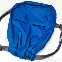 Sac à dos de sport unisexe de haute qualité résistant à l'eau avec poche avant, en polyester, avec cordon de serrage et bandoulière réglable