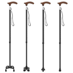 Canne télescopique Tyrell en alliage d'aluminium, hauteur réglable, pour soutenir la marche des personnes âgées - Product Image 2