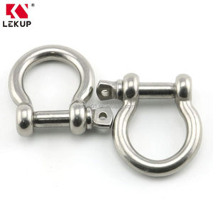 Manille à arceau robuste en acier inoxydable 304 antirouille, 3/8 pouce (10 mm), boucle <span class=keywords><strong>de</strong></span> chaîne, <span class=keywords><strong>pince</strong></span> <span class=keywords><strong>de</strong></span> levage pour bateau et usage domestique - Product Image 1