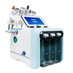 H2o2-جهاز تنظيف وتدليك الوجه, آلة تنظيف الوجه متعددة الوظائف 6 في 1 ، تعمل بالأكسجين والهيدروجين ، تستخدم في صالونات التجميل