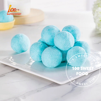 100SWEET FOOD Bonbons lyophilisés en forme de Terre, saveur fruitée et sucrée, gommes à la fraise, friandise croustillante