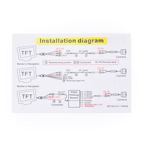 Nhà Máy Cung Cấp 8 Đèn LED Tầm Nhìn Ban Đêm Xe Sao Lưu Máy Ảnh Không Thấm Nước Hd Xe Xếp Ngược Máy Ảnh Sao Lưu Máy Ảnh Với Hướng Dẫn - Product Image 6