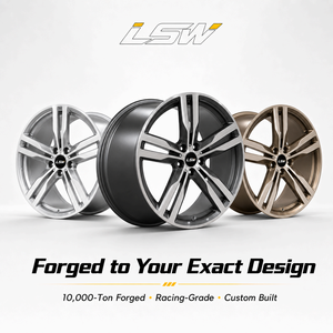 ล้อแม็กซ์ LS8148 5x120 ET20 ET35 ET45 แบบฟอร์จสั่งทำพิเศษ สี Gunmetal หน้าเจียรแบบ Split Twin Spoke สำหรับ BMW E90 F30 G20 - Product Image 5