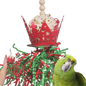 2023 oiseau de noël jouet à mâcher déchiqueteuse suspendus <span class=keywords><strong>perroquet</strong></span> jouets de recherche de nourriture pour petits oiseaux - Product Image 3