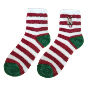 Calcetines de Nailon con Aceite Esencial de <span class=keywords><strong>Aloe</strong></span> <span class=keywords><strong>Vera</strong></span>, Protección Suave <span class=keywords><strong>para</strong></span> los Pies, Calcetines Bordados con Patrón Navideño - Product Image 2