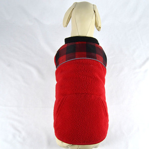 <span class=keywords><strong>Chaleco</strong></span> para perros de invierno y otoño al por mayor, ropa gruesa de lana <span class=keywords><strong>Polar</strong></span> de doble cara de Color sólido para perros, nuevo diseño 2025 - Product Image 3