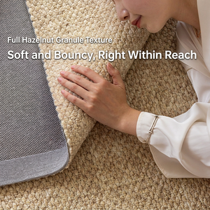 Alfombra de Lana de Color Sólido Estilo Wabi-Sabi, Tejida a Mano, Antideslizante, de Pelo Medio, para Dormitorio o Sala de Estar, de Alta Gama, para Áreas Grandes, Resistente a la Suciedad - Product Image 6