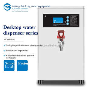 <span class=keywords><strong>Fontaine</strong></span> à eau potable commerciale autoportante en acier inoxydable avec réservoir de 6 L 220 V, distribution d'eau chaude/froide - Product Image 4