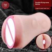 Meilleur vendeur Fabricant chinois en gros Appareil de masturbation masculin Coupe d'avion Jouets sexuels pour adultes Sexe anal Vagin Double trou Sex