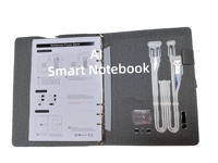 Cuaderno Digital Inteligente con Altavoz IA, Batería Externa de 8000mAh, Logotipo Personalizado, Bloc de Notas Reutilizable, Set de Regalo Corporativo