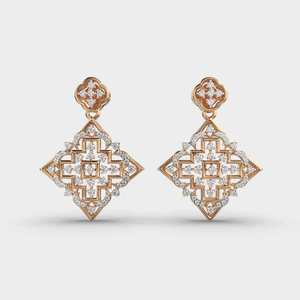 Designer Diamond <b>Stud</b> Earrings Made in 925 <b>Sterling</b> <b>Silver</b> Fine Jewelry for Wedding Bridal Birthday Anniversary Gift - Product Image 6