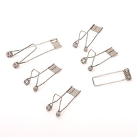BJH Fabricant – Clip à ressort de torsion double bobine en acier au carbone nickelé de haute qualité, forme H, capacité de charge de 10 lb