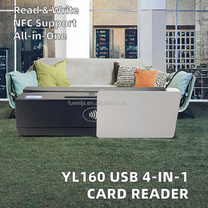 Yl160 USB 4 trong 1 đa chức năng đầu đọc thẻ tín dụng nhà văn cho <span class=keywords><strong>EMV</strong></span> chip, không tiếp xúc và psam Thẻ Đọc viết, thẻ từ đọc - Product Image 2