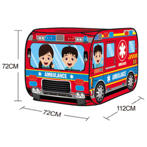 Carpa de Juego Plegable de Poliéster con Temática de Vehículos de Ingeniería para Niños de 112 cm, Uso Interior/Exterior - Product Image 4