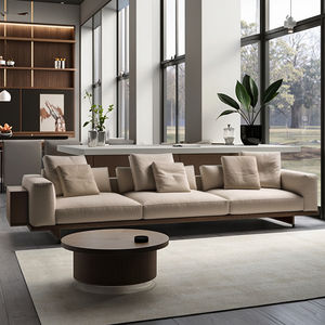 आधुनिक चीनी ठोस लकड़ी होमस्टे क्लब कॉफी दुकान मॉडल कमरे बिक्री विभाग नरम सजावट डिजाइनर रिसेप्शन कस्टम सोफा - Product Image 1