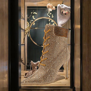 Women's Patent Leather Winter Ankle <b>Boots</b> Thin Heel Buckle Closure Sporty Moto Style - Product Image 2