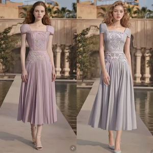 Yokids 2026 Nouvelle robe longue plissée rose de <span class=keywords><strong>marque</strong></span> vietnamienne - Product Image 2