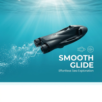 Scooter sous-marin élégant noir à propulsion directe d'usine, équipement de plongée et de snorkeling, propulseur aquatique