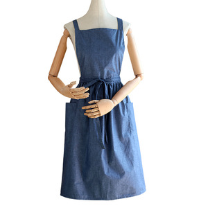 Diseño de moda <span class=keywords><strong>Delantal</strong></span> de jardín blanco Puede ser logotipo <span class=keywords><strong>personalizado</strong></span> <span class=keywords><strong>Delantal</strong></span> de chef maestro <span class=keywords><strong>Delantal</strong></span> de lino de algodón suave rosa - Product Image 3