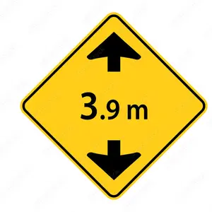 2024 A road forbidding sign. Height restriction sign, Height Limit Road signage