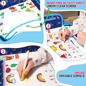 Échantillon gratuit : Plateau d'activités et de jeu pour siège auto enfant, plateau de sécurité pour siège auto avec roues, plateau de sécurité pour siège auto avec volant - Product Image 3