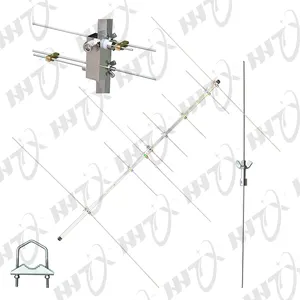 Antenne yagi portable à double bande VHF/UHF 147/445MHz, en acier inoxydable