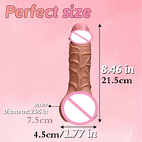 Dildo de Silicona Suave 2 en 1 con Diseño Realista de Vagina y Pene, Masturbadores Masculinos con Textura 3D Realista para la Masturbación Masculina