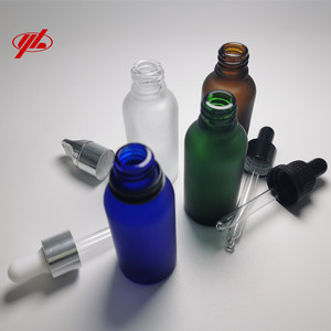 Botella <span class=keywords><strong>de</strong></span> vidrio <span class=keywords><strong>de</strong></span> aceite esencial <span class=keywords><strong>de</strong></span> escarcha verde oscuro con cuentagotas para fabricante <span class=keywords><strong>de</strong></span> cosméticos - Product Image 3