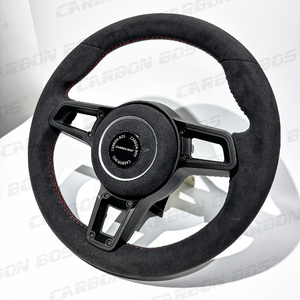 Volante Deportivo Mejorado Más Vendido para <span class=keywords><strong>Porsche</strong></span> Panamera, Completamente en Gamuza, Compatible con 718 Boxster Cayman 911 998 Cayenne <span class=keywords><strong>Macan</strong></span> - Product Image 5