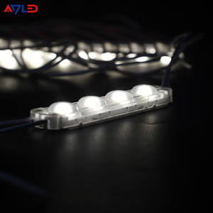 Module LED de rétroéclairage haute luminosité 2835SMD pour enseignes publicitaires, 4 puces LED, 12V, module de lumière à pixels 7000K, IP65, CE, ROHS, enseigne LED - Product Image 1