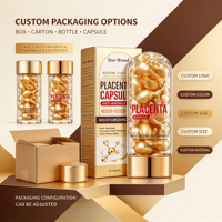 OEM ODM Personnalisé Boseine Placenta Essence Capsule Anti-rides Raffermissant Hydratant Réduit les ridules Sérum Visage Marque Privée