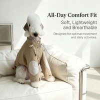 Manteau imperméable rétro de style grange pour chiens, idéal pour les Bedlington Terriers, Whippets et Schnauzers – Collection Printemps