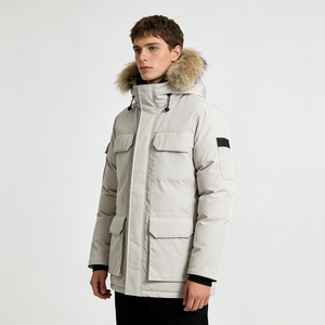Oversized Design Casual Winter Down Coat Lightweight & Durable Men's Down <b>Jacket</b> Winter Ideal for Daily & Outdoor Winter Wear - Product Image 1