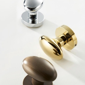 Manija de Puerta Interior con Perilla de Latón Macizo, Estilo Francés de Lujo, Cerradura de Privacidad, Cerradura de <span class=keywords><strong>Pasaje</strong></span>, Cerradura Ficticia, para Puerta de Dormitorio - Product Image 2