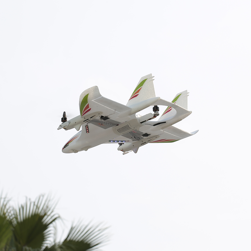 Wltoys XK X450 2.4G 6CH RC Airplane - Brushless & LED Light
